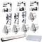 12 Pcs Hemming Foot Kit Narrow Rolled Hem Foot Set Presser Foot Sewing Rolled Hemmer Foot Narrow Sewing Machine Rolled Hem Guide Universal Sewing Clips for Sewing Machine Accessories and Tools